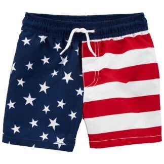 Toddler Stars and Stripes Swim Trunks